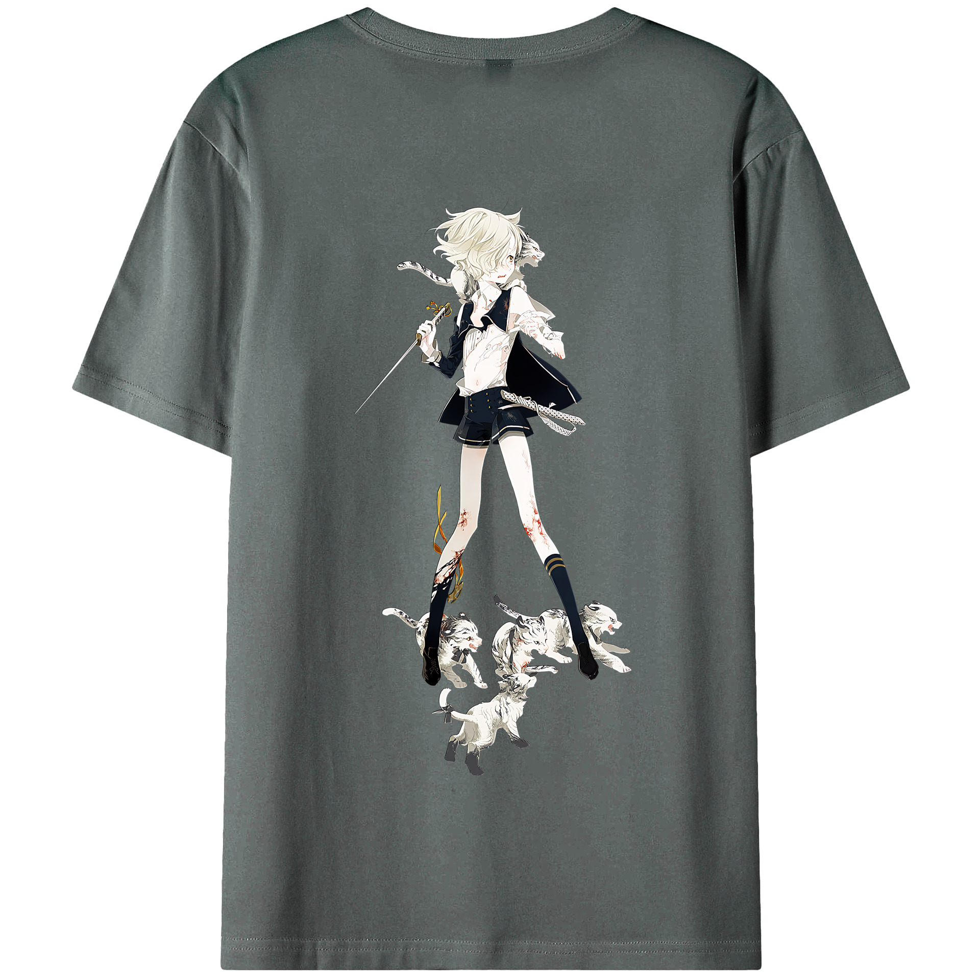 （画像用） 刀剣乱舞 Touken Ranbu 綿100％半袖Tシャツ（背面プリント）